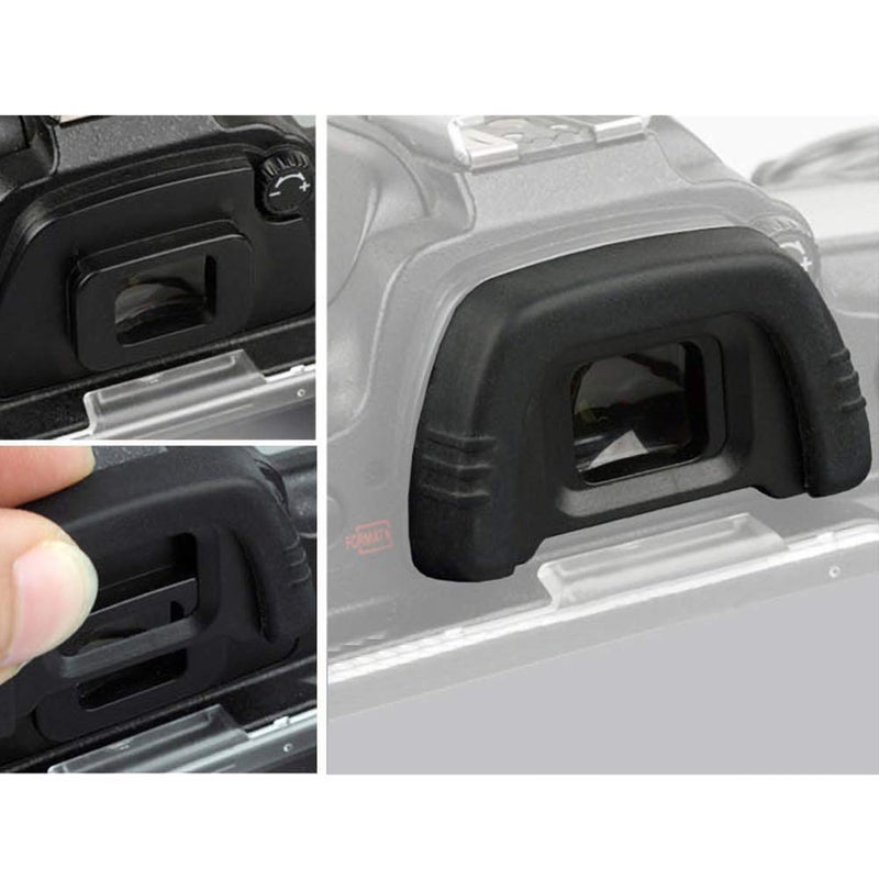 Sedremm Eyecup,Sedremm Camera DK-21 Eyecup Replacement Eyepiece for Nikon D7000 D750 D610 D600 D300 D200 D100 D90 D80 D70 D70s Cameras Viewfinder, 2 Pack - Image 2